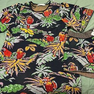 Zara knit dress with matching shorts